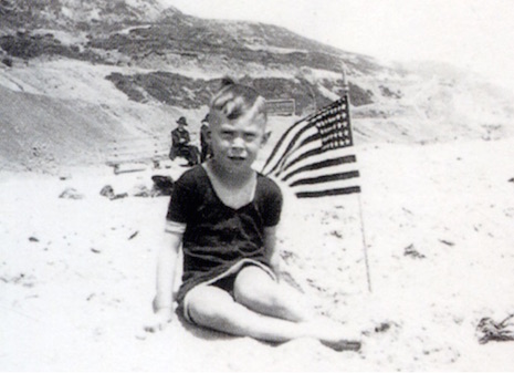 Baby Charles Bukowski on the beach 1920's