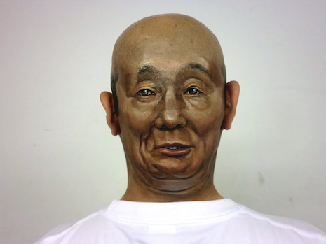 Face to Face 3-D body art by Hikaru Cho