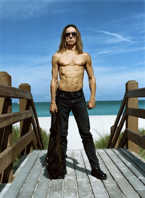 Iggy Pop at the beach, 2000 