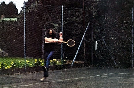 George Harrison playing tennis