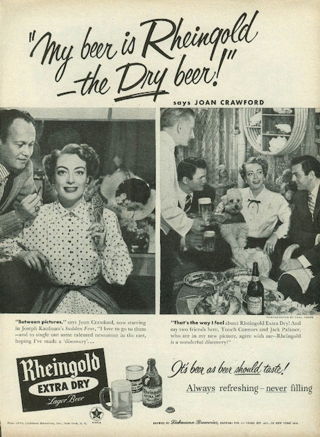 Joan Crawford for Rheingold Beer, 1952