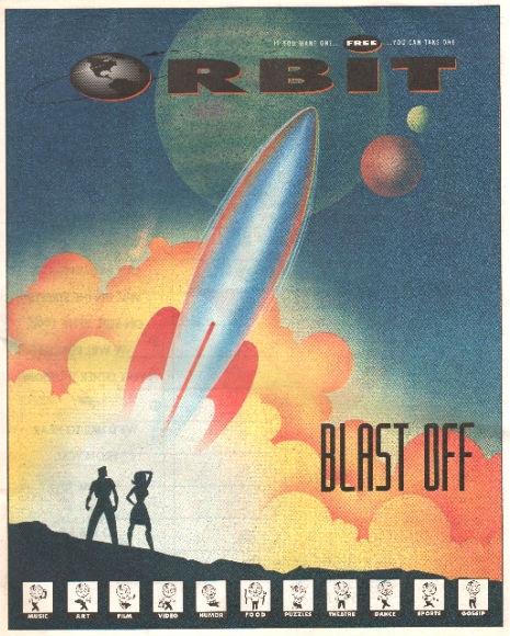 Glenn Barr's Art for the debut issue of The Orbit