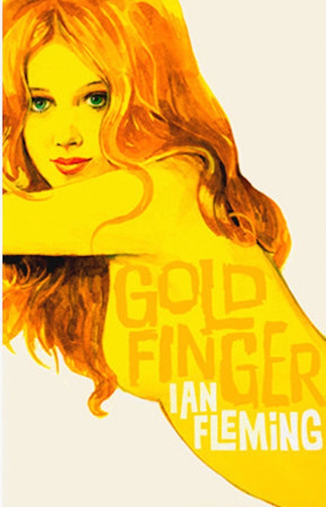 The 2008 cover for the reissue of Ian Fleming's 1959 novel, Goldfinger