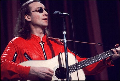 John Lennon in his red jumpsuit