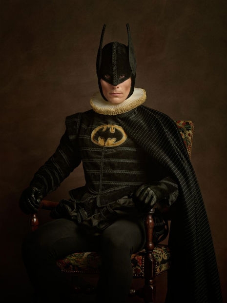 Superheroes and Supervillains Reimagined as 16th Century Aristocrats @Dangerous Minds Artes & contextos SuperHerosFlamands Batman RGB1998 011 465 621 int