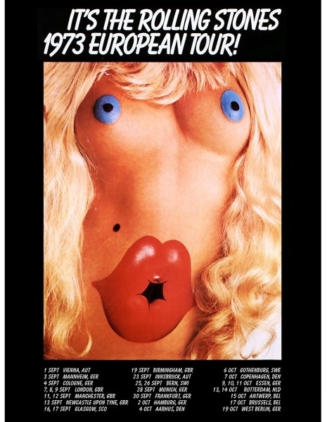1973 European tour poster