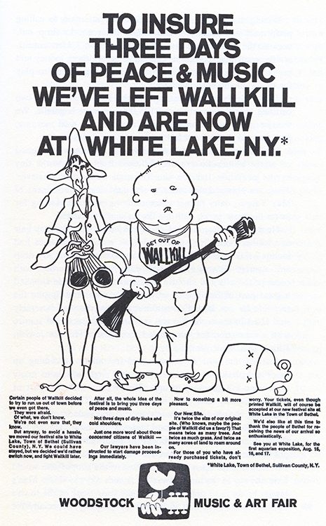 Woodstock Wallkill Ad