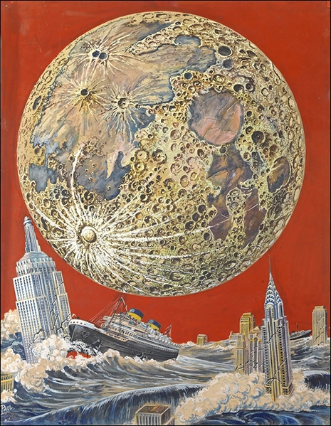Wonder Stories Cover, February, 1933 Frank R. Paul