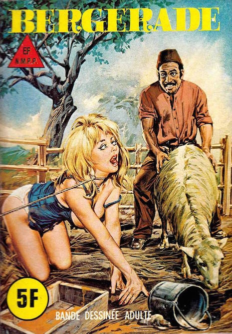 Beastiality themed adult comic from Italy, 1970s/1980s