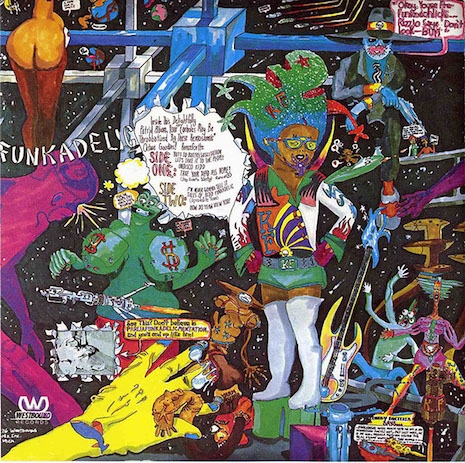 Album artwork for the 1976 Funkadelic album, Tales of Kidd Funkadelic by Pedro Bell