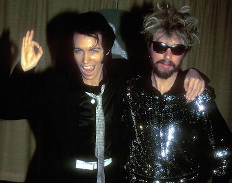 Annie Lennox and Dave Stewart of The Eurythmics at the Grammy's, 1984