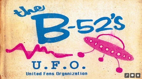 B-52s U.F.O (United Fans Organization) fan club card