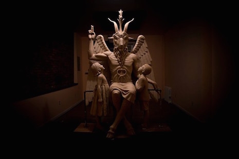 The Satanic Temple of Detroit's Bahomet momument