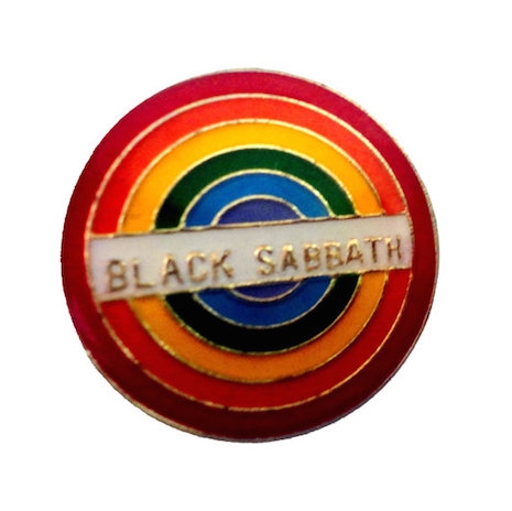 Black Sabbath vintage enamel pin, 70s