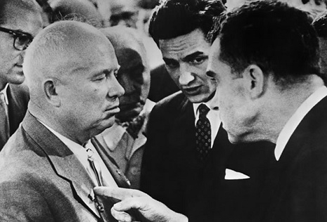 Nixon and Khrushchev