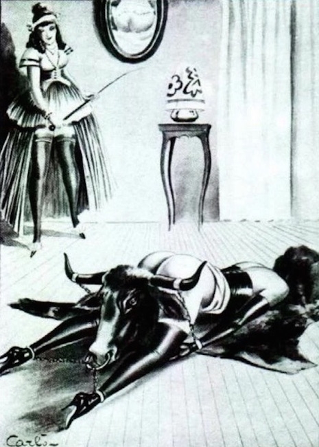 Bondage fetish illustration by Carlo