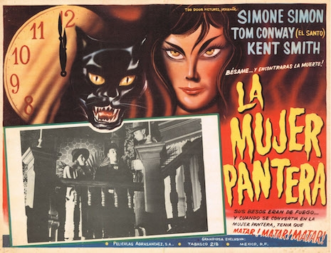 Mexican lobby card for Cat People, 1942