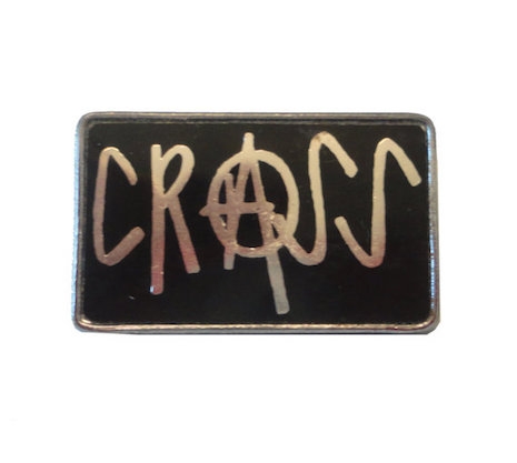 Vintage Crass enamel pin, late 70s