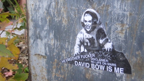 David Bowie street art (with typos!)