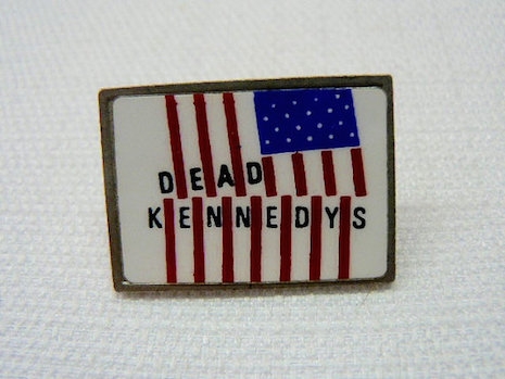 Dead Kenndys vintage clubman style enamel pin, 80s