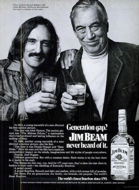 Dennis Hopper and John Huston for Jim Beam