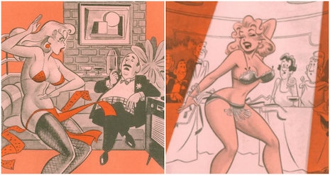 Don DeCarlo's Humorama illustrations from the 1950s