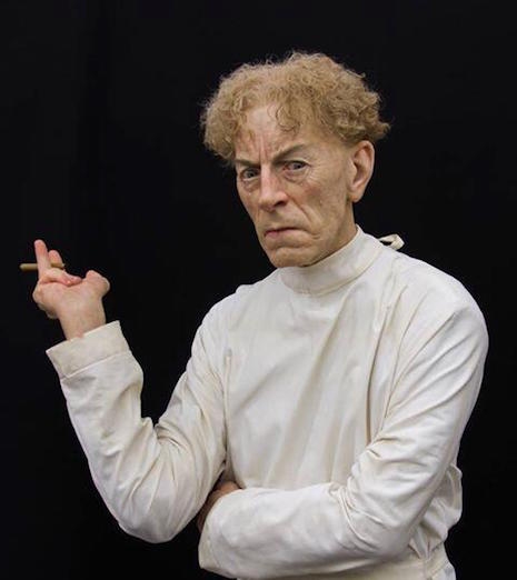 Life-sized sculpture of actor Ernest Thesiger as Dr. Septimus Pretorius from the 1935 film, Bride of Frankenstein