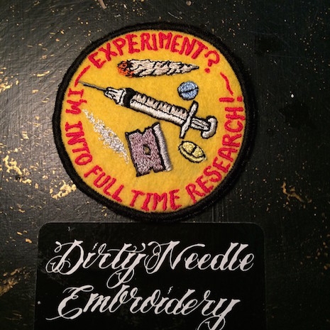 Drug researcher hand made patch