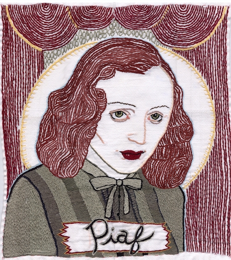 Edith Piaf embroidery