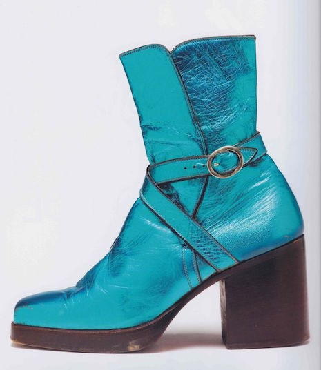 Freddie Burretti turquoise boots worn by David Bowie