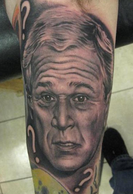 George W. Bush tattoo