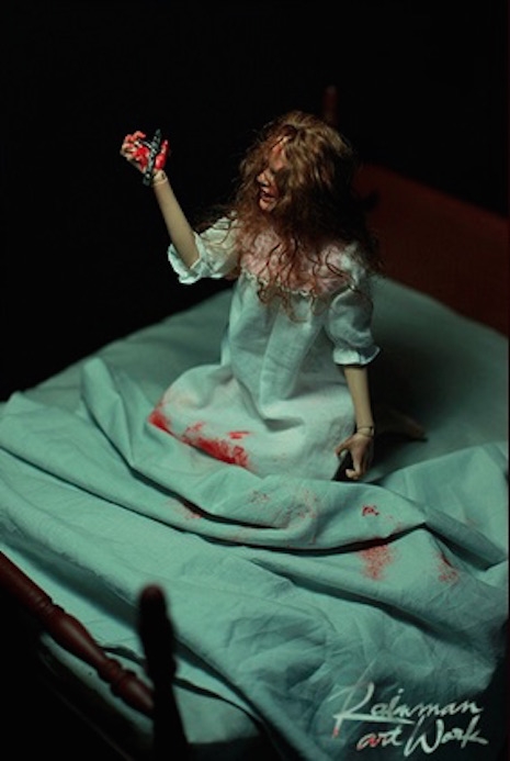 Girl of Satan (Regan from The Exorcist) on bloody bed by Rainman