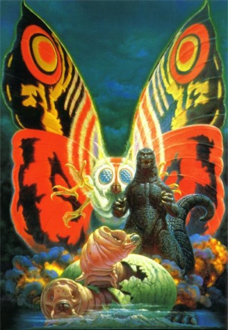 Godzilla vs. Mothra by Noriyoshi Ohrai, 1992