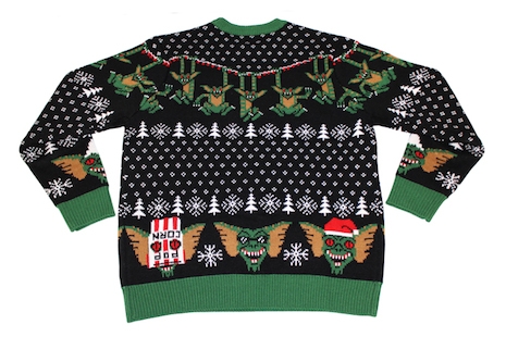 Gremlins Christmas sweater (back view) by Mondo