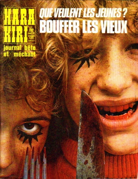 The cover of Hara Kiri magazine #132