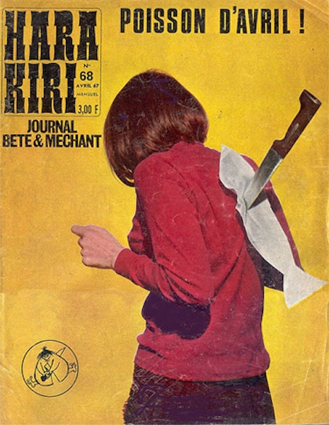 The cover of Hara Kiri #68