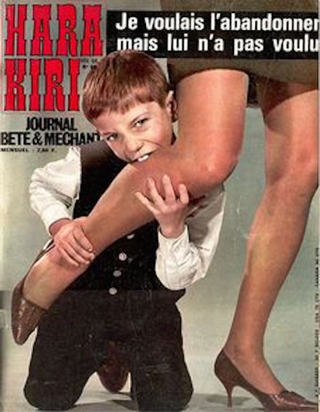 A cover from Hara Kiri magazine