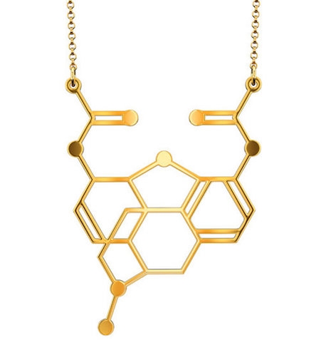Heroin molecular necklace