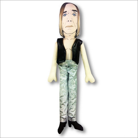 Iggy Pop in silver pants plush toy