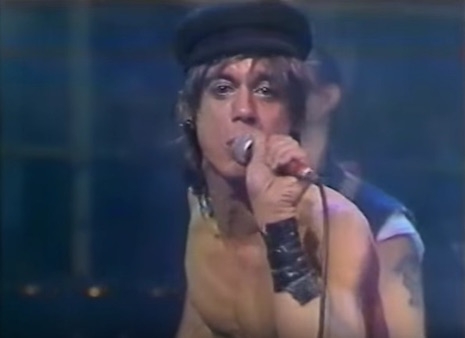 Iggy Pop performing on the UK TV music show, The Tube in 1983