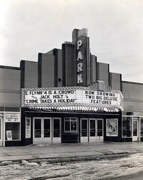 The Park Theater back in its heyday, sometime in the late 1930s