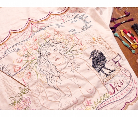 Patti Smith embroidery
