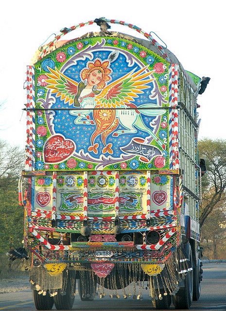 Jingle Truck ornate back panel