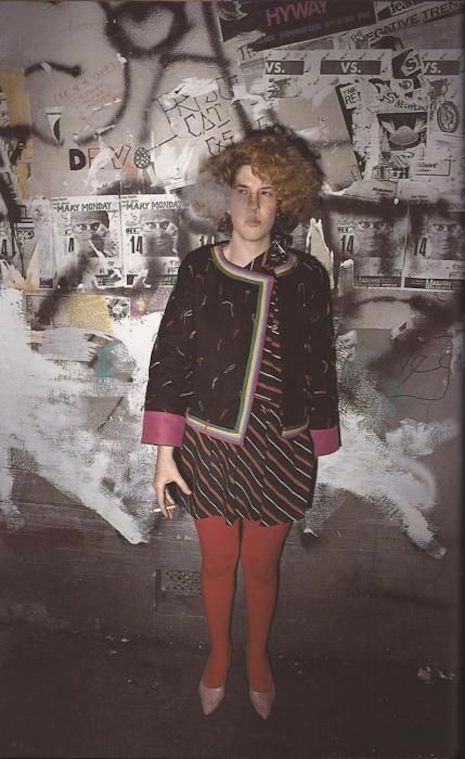 Judy Gitt of SF band Pink Section in SF 1981 by Jim Jocoy