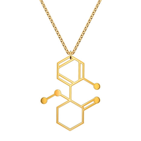 Ketamine (Special K) molecular necklace