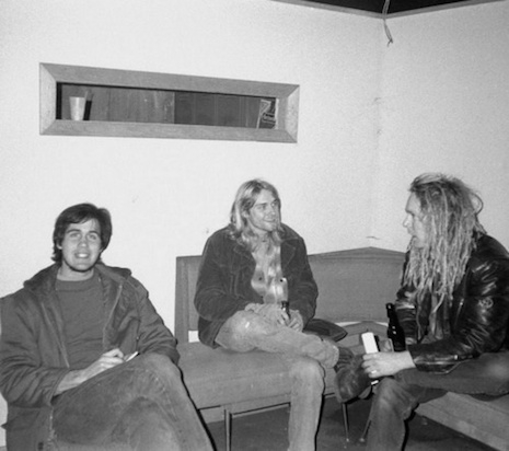 Krist and Kurt backstage at Man Ray in Cambridge, Massachusetts, April 18th, 1990