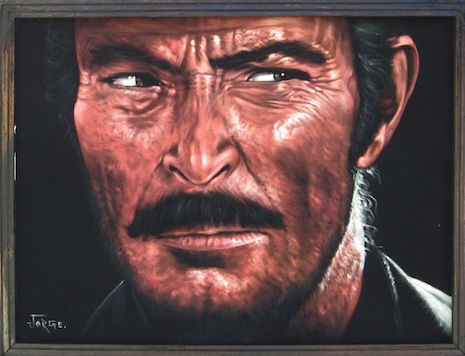 Lee Van Cleef velvet painting (from the film, The Good, The Bad and The Ugly)