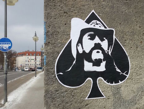 Lemmy Kilmister Ace of Spades street art