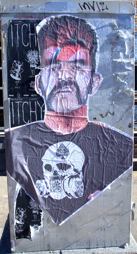 Lemmy/Bowie street art mashup in Denver, Colorado
