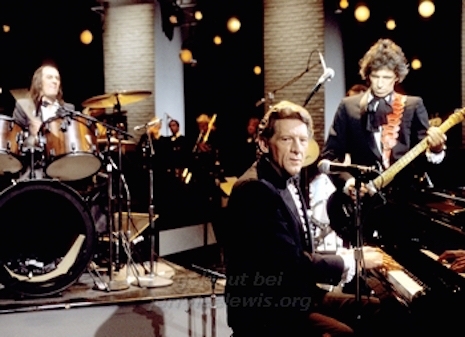 Keith Richards, Mick Fleetwood and Jerry Lee Lewis on Salute! 1983